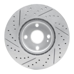 Mazda MX-5 Miata Brake Rotor (1) - Front Right - DFC - Geoperformance - Drilled & Slotted - `16-`25