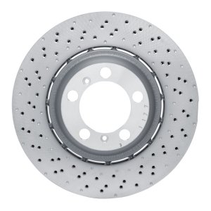 Porsche 911 Brake Rotor (1) - Left Rear - DFC - Geomet Coated, Drilled, Hi-Carbon Alloy - `13-`19 Porsche 911 Brake Rotor (1) - Left Rear - DFC - Geomet Coated, Drilled, Hi-Carbon Alloy - `13-`19