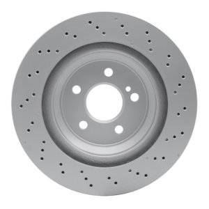 Mercedes-Benz SL450 Brake Rotor (1) - Rear - DFC - Drilled Hi-Carbon Alloy Geomet Coated - `13-`20