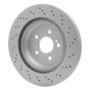Mercedes-Benz SL450 Brake Rotor (1) - Rear - DFC - Drilled Hi-Carbon Alloy Geomet Coated - `13-`20