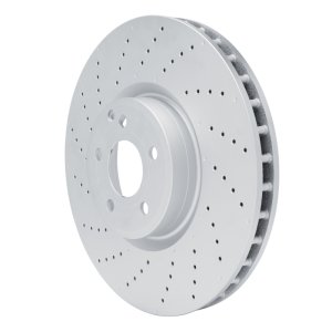 Mercedes-Benz SL550 Brake Rotor (1) - Front - DFC - Hi-Carbon Alloy, Drilled, Geomet Coated - `13-`20