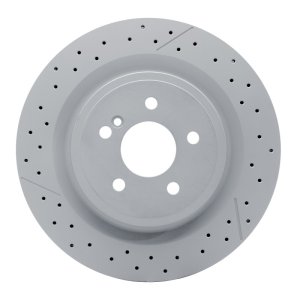 Mercedes-Benz SLC43 AMG Brake Rotor (1) - Rear - DFC - Drilled and Slotted Hi-Carbon Alloy Geomet Coated - `12-`20