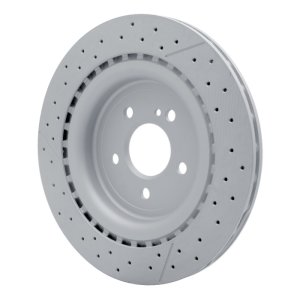 Mercedes-Benz SLC43 AMG Brake Rotor (1) - Rear - DFC - Drilled and Slotted Hi-Carbon Alloy Geomet Coated - `12-`20