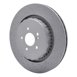 Mercedes-Benz S63 AMG Brake Rotor (1) - Rear - DFC - Hi-Carbon Alloy Geomet Coated - Dimpled - `07-`14