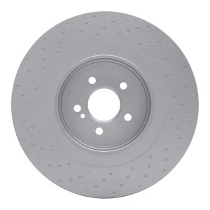 Mercedes-Benz S63 AMG Brake Rotor (1) - Rear - DFC - Hi-Carbon Alloy Geomet Coated - Dimpled - `07-`14