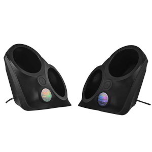 Polaris Slingshot Speaker Enclosures - Front - DS18 - Dual 8in with LEDs - Textured Black - `15-`27 Polaris Slingshot Speaker Enclosures - Front - DS18 - Dual 8in with LEDs - Textured Black - `15-`27