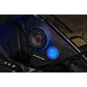 Polaris Slingshot Speaker Enclosures - Front - DS18 - DSE Slingshot Loaded - Black - `15-`27 Polaris Slingshot Speaker Enclosures - Front - DS18 - DSE Slingshot Loaded - Black - `15-`27