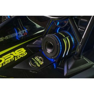Polaris Slingshot Speaker Enclosures - Headrest - DS18 - SLG-HD6V2 with RGB LED Lighting - Matte Black - `15-`27 Polaris Slingshot Speaker Enclosures - Headrest - DS18 - SLG-HD6V2 with RGB LED Lighting - Matte Black - `15-`27