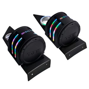 Polaris Slingshot Speaker Enclosures - Headrest - DS18 - SLG-HD6V2 with RGB LED Lighting - Matte Black - `15-`27 Polaris Slingshot Speaker Enclosures - Headrest - DS18 - SLG-HD6V2 with RGB LED Lighting - Matte Black - `15-`27