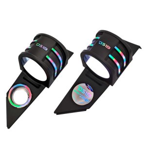 Polaris Slingshot Speaker Enclosures - Headrest - DS18 - SLG-HD6V2 with RGB LED Lighting - Matte Black - `15-`27 Polaris Slingshot Speaker Enclosures - Headrest - DS18 - SLG-HD6V2 with RGB LED Lighting - Matte Black - `15-`27