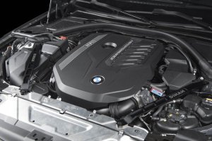 BMW M240i Strut Tower Braces - Front - Dinan - Aluminum - Black - `19-`26