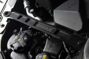 BMW M240i Strut Tower Braces - Front - Dinan - Aluminum - Black - `19-`26