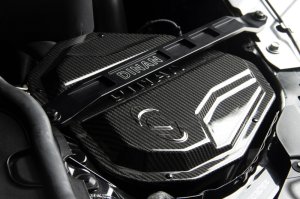 BMW M240i Strut Tower Braces - Front - Dinan - Aluminum - Black - `19-`26