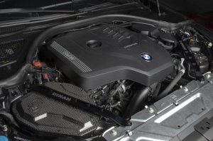 BMW M240i Strut Tower Braces - Front - Dinan - Aluminum - Black - `19-`26