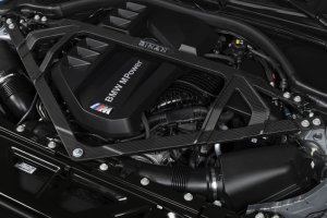 BMW M2 Strut Tower Brace - Dinan - G8x M3/M4 - Matte Carbon Fiber - `21-`26