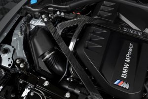 BMW M2 Strut Tower Brace - Dinan - Gloss Twill Carbon - Gloss Carbon Fiber - `21-`26 BMW M2 Strut Tower Brace - Dinan - Gloss Twill Carbon - Gloss Carbon Fiber - `21-`26