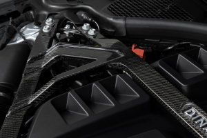 BMW M4 Strut Tower Brace - Dinan - Gloss Twill Carbon - Gloss Carbon Fiber - `21-`26 BMW M4 Strut Tower Brace - Dinan - Gloss Twill Carbon - Gloss Carbon Fiber - `21-`26