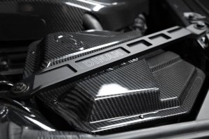 Toyota GR Supra Strut Tower Braces - Front - Dinan - Black - `20-`26