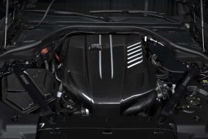 Toyota GR Supra Strut Tower Braces - Front - Dinan - Black - `20-`26