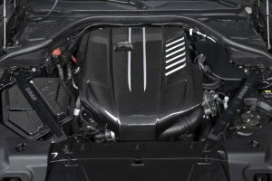 Toyota GR Supra Engine Cover - Dinan - Premium Carbon - Carbon Fiber - `20-`26 Toyota GR Supra Engine Cover - Dinan - Premium Carbon - Carbon Fiber - `20-`26