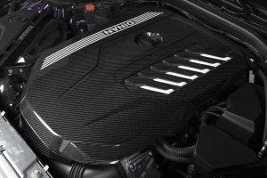 BMW Z4 M40i Engine Cover - Dinan - Gloss Twill Carbon Fiber - Gloss Carbon Fiber - `19-`26 BMW Z4 M40i Engine Cover - Dinan - Gloss Twill Carbon Fiber - Gloss Carbon Fiber - `19-`26