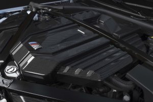 BMW M2 Engine Cover - Dinan - Carbon Fiber S58 - Gloss-Matte Carbon Fiber - `21-`26 BMW M2 Engine Cover - Dinan - Carbon Fiber S58 - Gloss-Matte Carbon Fiber - `21-`26