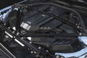 BMW M3 Engine Cover - Dinan - Carbon Fiber S58 - Gloss-Matte Carbon Fiber - `21-`26 BMW M3 Engine Cover - Dinan - Carbon Fiber S58 - Gloss-Matte Carbon Fiber - `21-`26