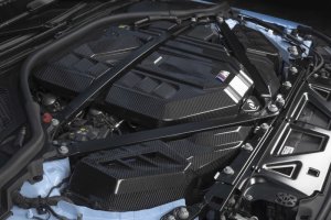 BMW M4 Engine Cover - Dinan - Carbon Fiber S58 - Gloss-Matte Carbon Fiber - `21-`26 BMW M4 Engine Cover - Dinan - Carbon Fiber S58 - Gloss-Matte Carbon Fiber - `21-`26