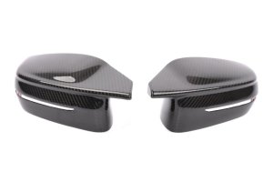 BMW M2 Mirror Covers - Dinan - Clear-coated Carbon, 2x2 Gloss Twill - Carbon Fiber - `21-`26 BMW M2 Mirror Covers - Dinan - Clear-coated Carbon, 2x2 Gloss Twill - Carbon Fiber - `21-`26