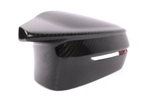 BMW M4 Mirror Covers - Dinan - Clear-coated Carbon, 2x2 Gloss Twill - Carbon Fiber - `21-`26 BMW M4 Mirror Covers - Dinan - Clear-coated Carbon, 2x2 Gloss Twill - Carbon Fiber - `21-`26