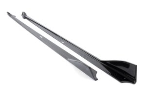 Toyota GR Supra Side Skirts - Dinan - 2x2 Gloss Twill Carbon Fiber - Carbon Fiber - `20-`26