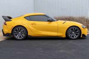 Toyota GR Supra Side Skirts - Dinan - 2x2 Gloss Twill Carbon Fiber - Carbon Fiber - `20-`26 Toyota GR Supra Side Skirts - Dinan - 2x2 Gloss Twill Carbon Fiber - Carbon Fiber - `20-`26
