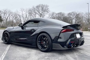 Toyota GR Supra Rear Deck Spoiler - Dinan - Premium Carbon Trunk Spoiler - Carbon Fiber - `20-`26 Toyota GR Supra Rear Deck Spoiler - Dinan - Premium Carbon Trunk Spoiler - Carbon Fiber - `20-`26