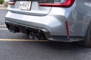 BMW M3 Rear Side Splitters - Dinan - Carbon Fiber - Carbon Fiber - `21-`26 BMW M3 Rear Side Splitters - Dinan - Carbon Fiber - Carbon Fiber - `21-`26