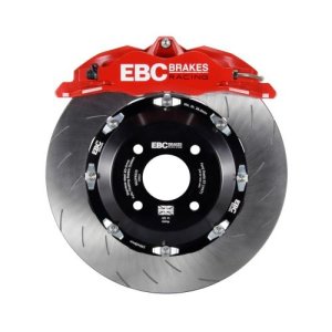 Audi A3 Brake Kit - Front - EBC - Apollo-4 Calipers + 330mm Rotors - Red - `12-`20