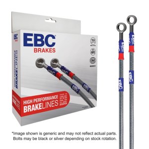 Subaru WRX STI Brake Line Kit - Front + Rear - EBC - Stainless Braided - `18-`27