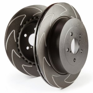 Subaru Ascent Brake Rotor (2) - Front - EBC - BSD Series Sport Rotor Set with Ultra Quiet V Slot Configuration - `18-`27