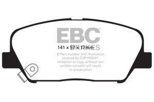 Kia Optima Brake Pads - Front - EBC - Greenstuff 2000 Series - `11-`15 Kia Optima Brake Pads - Front - EBC - Greenstuff 2000 Series - `11-`15
