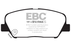 Kia Optima Brake Pads - Front - EBC - Greenstuff 2000 Series - `11-`15 Kia Optima Brake Pads - Front - EBC - Greenstuff 2000 Series - `11-`15
