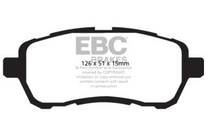 Mazda 2 Brake Pads - Front - EBC - Greenstuff 2000 Series - `10-`27