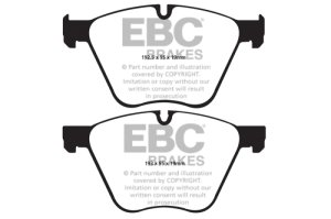 BMW 760 Brake Pads - Front - EBC - Greenstuff 2000 Series Sport - `10-`27