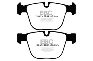 BMW 535i Brake Pad Set - Rear - EBC - Greenstuff 2000 Series Sport - `10-`27