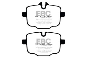 BMW 535i Brake Pads - Rear - EBC - Greenstuff 2000 Series Sport - `10-`27