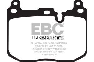 BMW 2 Series Brake Pads - Front - EBC - Greenstuff 2000 Series Sport - `14-`27