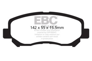 Mazda CX-5 Brake Pads - Front - EBC - Greenstuff 2000 Series Sport - `12-`27
