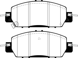 Honda Accord LX Sedan Brake Pad Set - Front - EBC - Redstuff - `16-`27