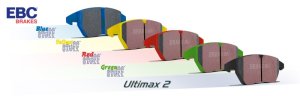 Mercedes-Benz E300 Brake Pad Set - Front - EBC - Redstuff - `17-`27