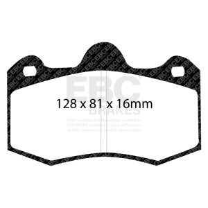 McLaren MP4-12C Brake Pads - Rear - EBC - Yellowstuff - `11-`27