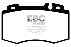 Mercedes-Benz C32 AMG Brake Pads - Front - EBC - Yellowstuff - `02-`04
