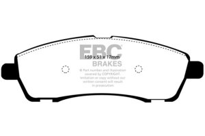 Ford Excursion Brake Pads - Rear - EBC - Yellowstuff - `00-`02